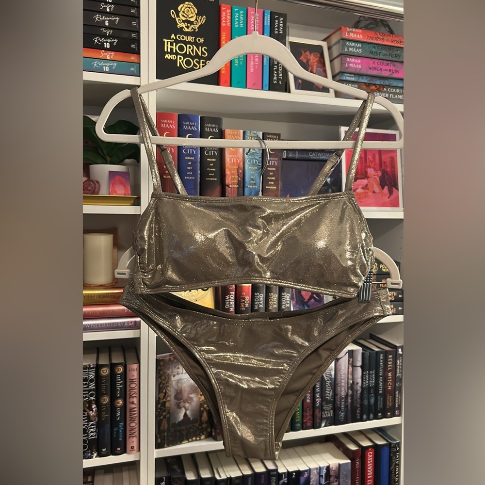 Xhilaration Metallic Bronze Bikini Set
